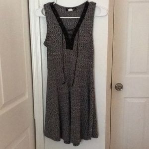 Gray/black dress with laces